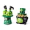 Glitzhome® Set of 2 St. Patrick's Resin Pot of Gold & Leprechaun Hat Table Decor